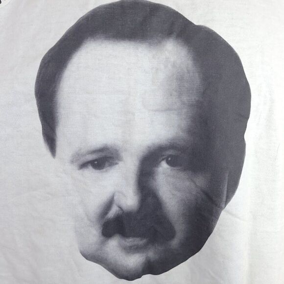 Mr Rogers For 2nd Lieutenant Governor T Shirt Vintage 90s Politics Voting Mens - Picture 2 of 7